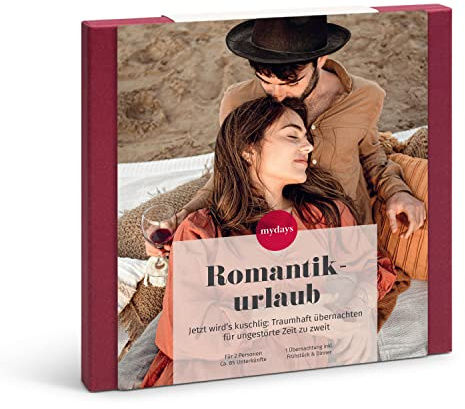 mydays Geschenkbox Romantikurlaub; Reise-Gutschein für 2 Personen | Nehmt euch eine romantische Auszeit
