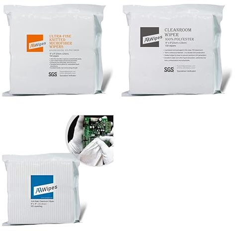 AAwipes Knitted Cleanroom Wiper Cloths Bundle