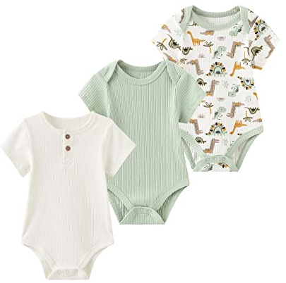 Chamie Baby Kleidung Kurzarmbody 98 Für Jungen Und Mädchen - Strampler Neugeborenen Set - Geschenk