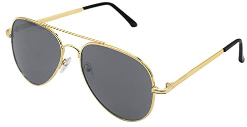 CHEERYMAGIC Pilot Sunglasses - Polarised Men's & Women's Classic Retro Black Glasses, Metal Framed UV400 Protection for Driving, Traveling & Fishing