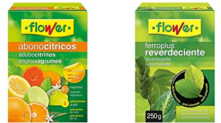 Flower Abono Cítricos, 1 kg & Ferro-Plus Reverdeciente, 250 g
