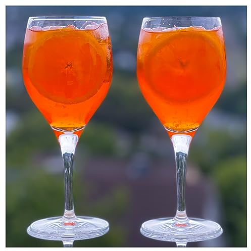 Topkapi Aperol Spritz Bicchiere Birlenbach – Aperol Spritz, bicchieri da cocktail, 420 ml, vetro professionale senza piombo per Aperol, Lillet, Hugo, Amalfi, cocktail, 6 pezzi
