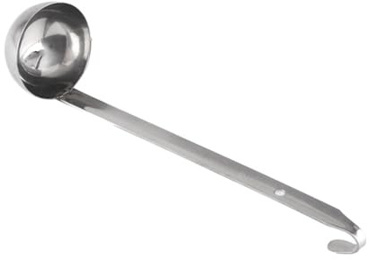 susiodeu Petite louche à Soupe légère et Portable en Acier Inoxydable, Petite cuillère Facile à Nettoyer, Petites louches et cuillères en Acier Inoxydable, Type 2