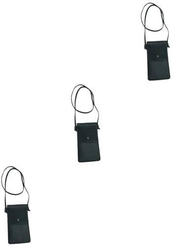 SHERCHPRY 3St Tasche aus PU-Leder modische Tasche Umhängetasche makeup tasche waist bag Mini-Handytasche Mini-Beuteltasche Berührungsempfindlicher Bildschirm Münzbeutel Kleine Tasche Paket