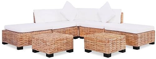 Festnight Gartenlounge Outdoor Rattan Loungemöbel Set Lounge Sofa Polyrattan Ecklounge Gartensofa Garten Lounge Terrassenmöbel Sitzgruppe Sitzgarnitur Terrasse Gartenmöbel Set