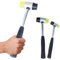 Holder Double-Faced Soft Rubber Mallet 25mm/35mm with Ergonomic Anti-Slip Handle for Leather Crafts (Colour: As Shown)