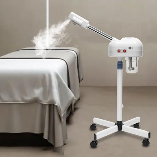 JUDEMII Vaporisateur facial avec buse rotative 750 W Hot Mist Spray Vaporisateur avec réservoir d'eau de 750 ml Appareil à vapeur Sauna facial Vaporisation pour salons cliniques de beauté centres de
