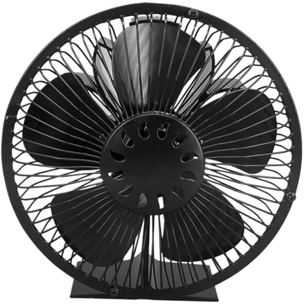 Ventilateur de poêle à bois non électrique | Ventilateur de cheminée | Accessoires de poêle à bois alimenté par la chaleur, ventilateur souffleur de cheminée avec housse de protection