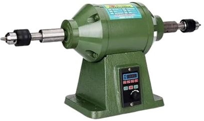 OUTFYT Lucidatrice da Tavolo, lucidatrice for Il Controllo a velocità, Piccola rettificatrice for trafilatura di artefatti,Prestazioni Potenti(ME18F)