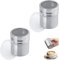 Heyumybit Saupoudreuse à Sucre Glace,2 Pièces Saupoudreuse Cacao,Saupoudrer Tasse à Café,Saupoudreuse à Epices en Acier,Chocolat Tamiseur pour Sucre en Poudre,Cannelle