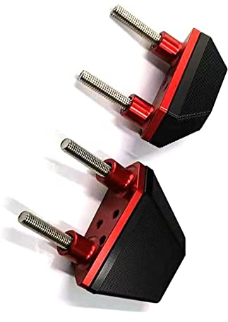 Rahmenschutz Motorrad Motorschutzfolie Fall Slider Abdeckung Sturzpads Für Kawasaki Z1000 2007 2008 2009(Rosso)