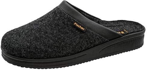 Fischer Tofflor för män 204601, storlek:45, Färg:grå