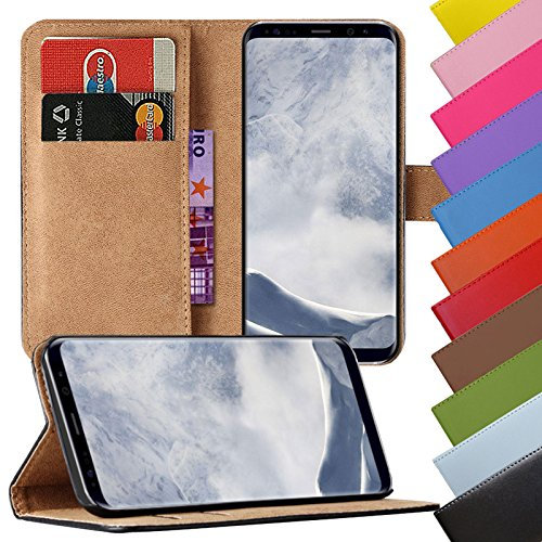 Eximmobile - Book Case Handyhülle für Samsung Galaxy S3 / S3 Neo in Lila mit Kartenfächer Schutzhülle aus Kunstleder Handytasche als Flip Case Cover Handy Tasche Etui Hülle Kunstledertasche