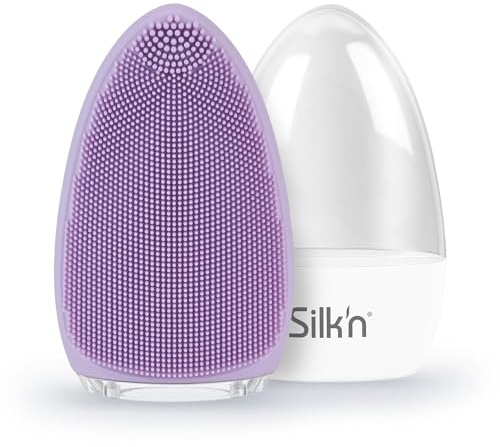 Silk'n Brosse nettoyante visage I Bright I Massage raffermissant et Soins ultra-hygiéniques I élimine en quelques secondes les impuretés et les résidus de maquillage, Lilas