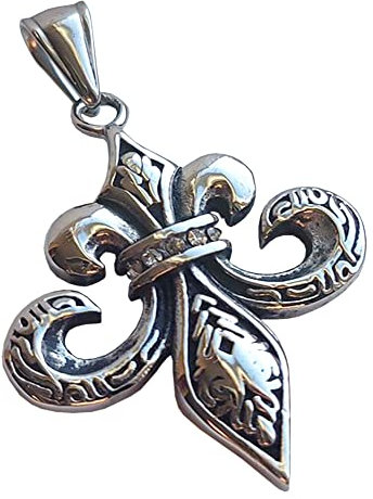 Generisch Edelstahl Anhänger aus 316L Keltenkreuz Fleur de Lis Schmuck