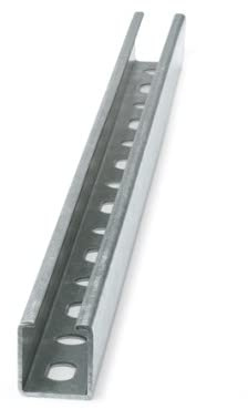INDEX Rail perforé pour charges légères type C - ATLANTIS C2-H 38 x 40 x 2 x 2000 - Boite de 6 - Supportage des réseaux