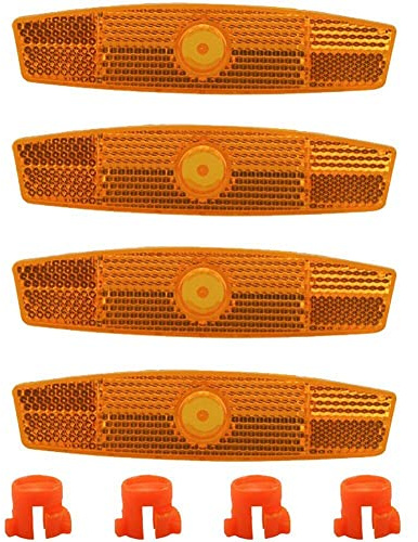 Lipfer Bicycle Spoke Reflector 4pcs Safety Wheel Rim Reflective Light Highly Reflective Cycling Night Safety Warning Reflector