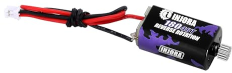 INJORA 48T 180 Bürsten Motor mit Edelstahlritzel für 1/18 1/24 FMS FCX18 FCX24 Upgrade