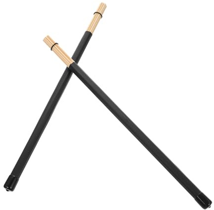 Bambus Drumsticks Schwarz, 1 Paar Schlagzeugstöcke | Perkussion, Sanfter Gleichmäßiger Klang, Langlebig, Zubehör für Trommelspiel