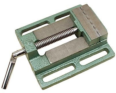 OSALADI Cast Iron Drill Press Vise Table Vise Small Bench Clamp for Milling Drilling Machine Woodworking Grey