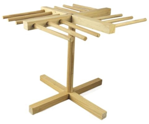 Piuytrew Stendipasta Stendipasta Griglia per Pasta in Legno Facile da Trasferire Noodle Noodle Tree Stand per Spaghetti freschi Fatti in casa,Marrone