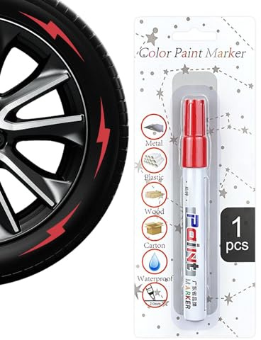 Gomice Marcador de neumáticos, bolígrafo de pintura de neumáticos | Conjunto de lápiz de reparación de rasguños automáticos portátiles,Corres automotrices de secado rápido, herramienta de reparación