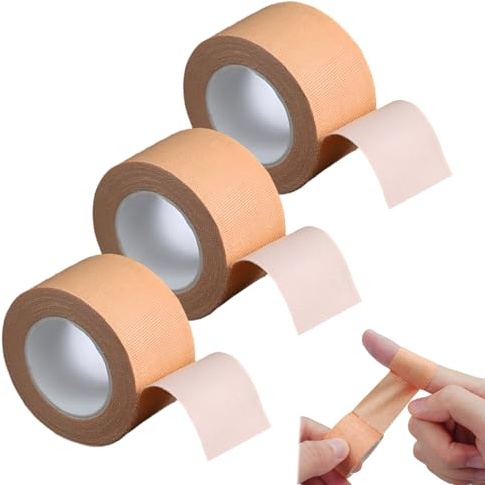 Self Adhesive Bandage,3pcs Wound Tape,Self-Adhesive Wrap Tape, Surgical Tapes for Fixing Catheters,Wound Dressing Care(Skin Color 2.5cm*5m)