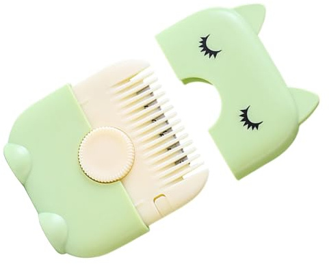 Sghtil Pettine Rasaerba - Rifinitore Doppie Punte - Accessorio Doppia Faccia Per Frangia Bambini Adulti Ragazze Donne Viaggio