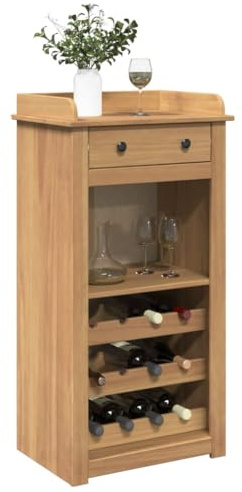 Générique Armoire à vin Panama 57x40x111,5 cm Bois de pin Massif,Meubles,Armoires & Meubles de Rangement,Caves à vins & spiritueux,Brun,16.2 KG,4016390