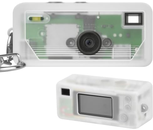 Silikonfodral för Kodak CHARMERA nyckelring digitalkamera persiennlåda, foto mini nyckelring kamerafodral med exakta utskärningar och repskydd – kamera ingår inte (genomskinlig)