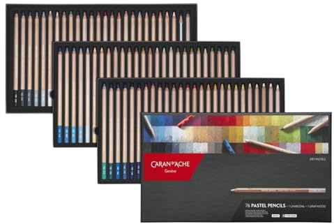カランダッシュ(Caran d'Ache) Curran Dash 0788-376 Pastel Pencil, 76 Color Set