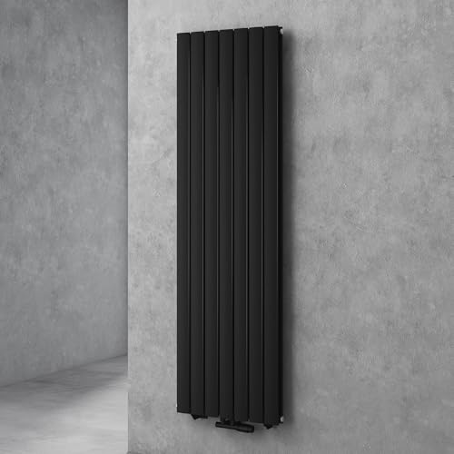 doporro Vertikal Badeizkörper Badheizung 180x54cm Anthrazit Doppellagig | Heizkörper Flachheizkörper Mittelanschluss Flach Paneelheizkörper, Einfach zu installieren umweltschonend, Flachheizkörper FV