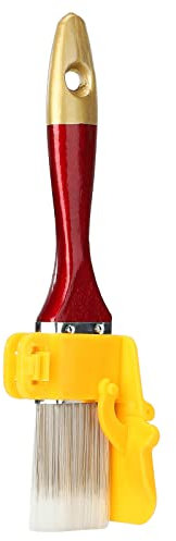 Almabbg Strumento per la bordatura dei pennelli, strumento per la pittura ad angolo con manico in legno massiccio da 1,5 cm, pennello professionale per spazzolare, dipingere e pulire