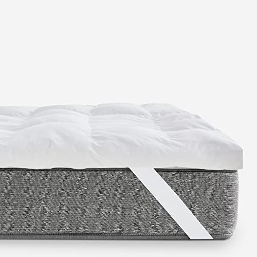 Pikolin Home - Topper Microfibra Antialérgico 150x190, contra Ácaros, Bacterias y Moho, Sobrecolchón, Cubrecolchón, Colchoncillo