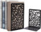 Serre Livres Métal Cale Livre-Noir Séparateurs de Livres Anti Rayures pour Bureau, Maison, Écoles CD, Librairie et Bibliothèque 1 Paire (Noir Lierre)