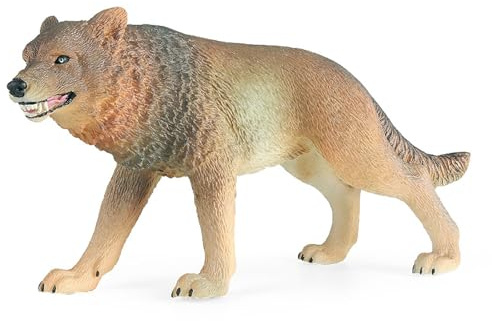 JOKFEICE Tierfiguren, Realistischer Schakal als Feengarten-Accessoire (Groß), Lernspielzeug als Weihnachts- oder Geburtstagsgeschenk und Kuchendeko für Kinder
