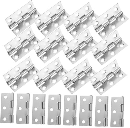 Hemobllo Stainless Steel Hinges for Furniture Cabinet Doors Wardrobe Toolboxes Practical Screws