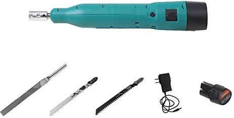 Guoyoocc Metallfeilen-Set, Feilen- und Raspel-Set, elektrische Stahlfeile, Diamant-Nadelfeilen-Set, Elektrowerkzeuge, 12 V Li-Ion-Säbelsägefeile, für Metall/Holz/Rohr/PVC/Stahlschneide/DIY-Werkzeug