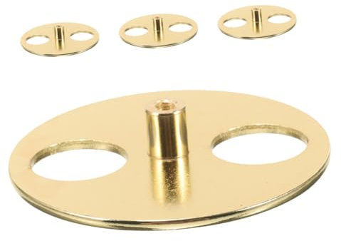 VICASKY 4stücke Metall-aufziehschlüssel Für Spieluhren Ersatzteile Für Spieluhrenaufzug Kreisförmiger Aufziehersockel Für DIY-musikboxen Ersatz-aufziehvorrichtung Zubehör Für Spieluhren