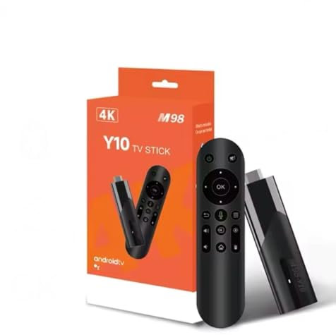 Android TV Stick - 4K Ultra HD Streaming Media Player with Android 13 OS, Allwinner H618 Quad-Core, 2GB RAM + 16GB Storage, HDMI 2.1, Dual-Band WiFi, Bluetooth 5.2, Voice Control