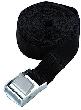 HOMSFOU 2piezas Correa De Amarre De Nailon Resistente y Duradera para Equipaje y Carga Hebilla De Leva Acolchada