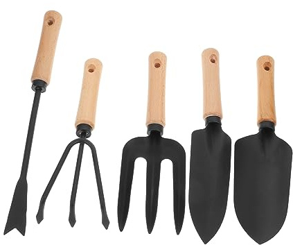 ibasenice 5pièces Lot de Outils De Jardinage Pelle De Plantation Râteau pour Extérieur Ensemble Outils Pratiques pour Jardinage