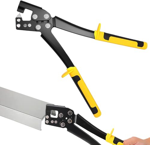 Profil Verbundzange Trockenbau Zange, Profilverbundzange Crimpzange für Stahlbolzen Hohe StäRke Anstrengung Bolzen Crimper, Leichte Trockenbauzange für Den Bau In HäUsern BüRos Lagerhallen Usw