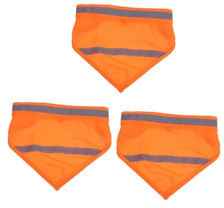 TOYANDONA 3 Stücke Hundehalstücher Reflektierend für Haustiere Nylon-Bandanas Dreieckige Halstücher Sichtbar bei Nacht Gassi-Accessoires für Hündinnen und Rüden
