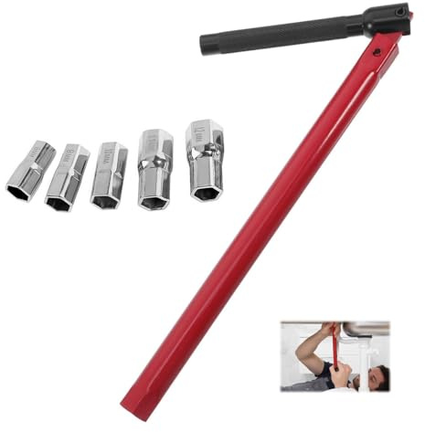 Plumbing Spanner Set 8-13mm Tap Spanner Extra Wide Jaw Adjustable Wrench with Non-Slip Handle and Precise Jaw Home DIY Spanners & Wrenches Repair Tool Kit for Faucet Installation and Maintenance