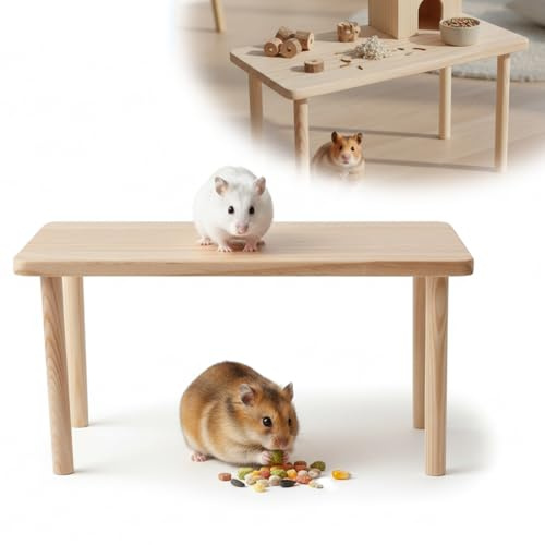 Cobee Hamster Plattform,25x12cm Kletterplattform Eichhörnchen | Schlafplattform Glatt Hamster Spielzeug Plattform für Eichhörnchen & Kleintiere