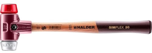 Halder 3069030 Simplex Soft-Face Plastic/Soft Metal Mallet, Multi-Colour, 30 mm