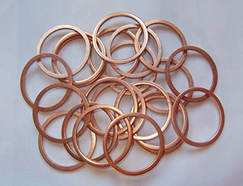 50 Stück Kupferringe/Dichtringe/Kupfer Dichtung 38x44x2,0 mm Din 7603 Form A