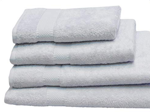 Green Bear Luxurious Bamboo Bath Towel x1 (140x70cm) - Naturally Hypoallergenic and Antibacterial - Duck Egg Blue