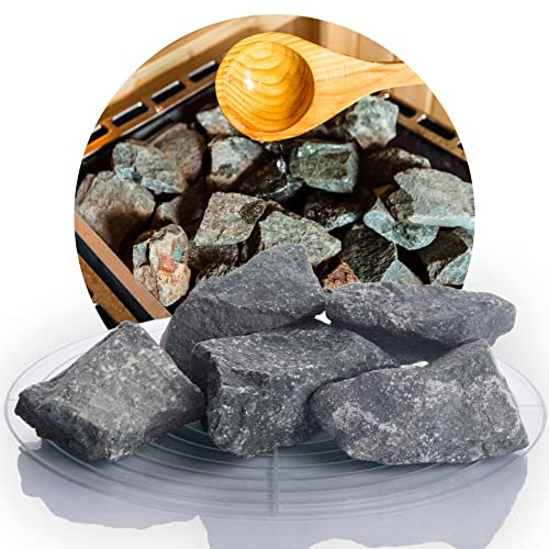 German Diabas Sauna Stones 10 kg 5-8 cm or 8-12 cm High-Quality Infusion Stones for The Sauna Oven Pre-Washed